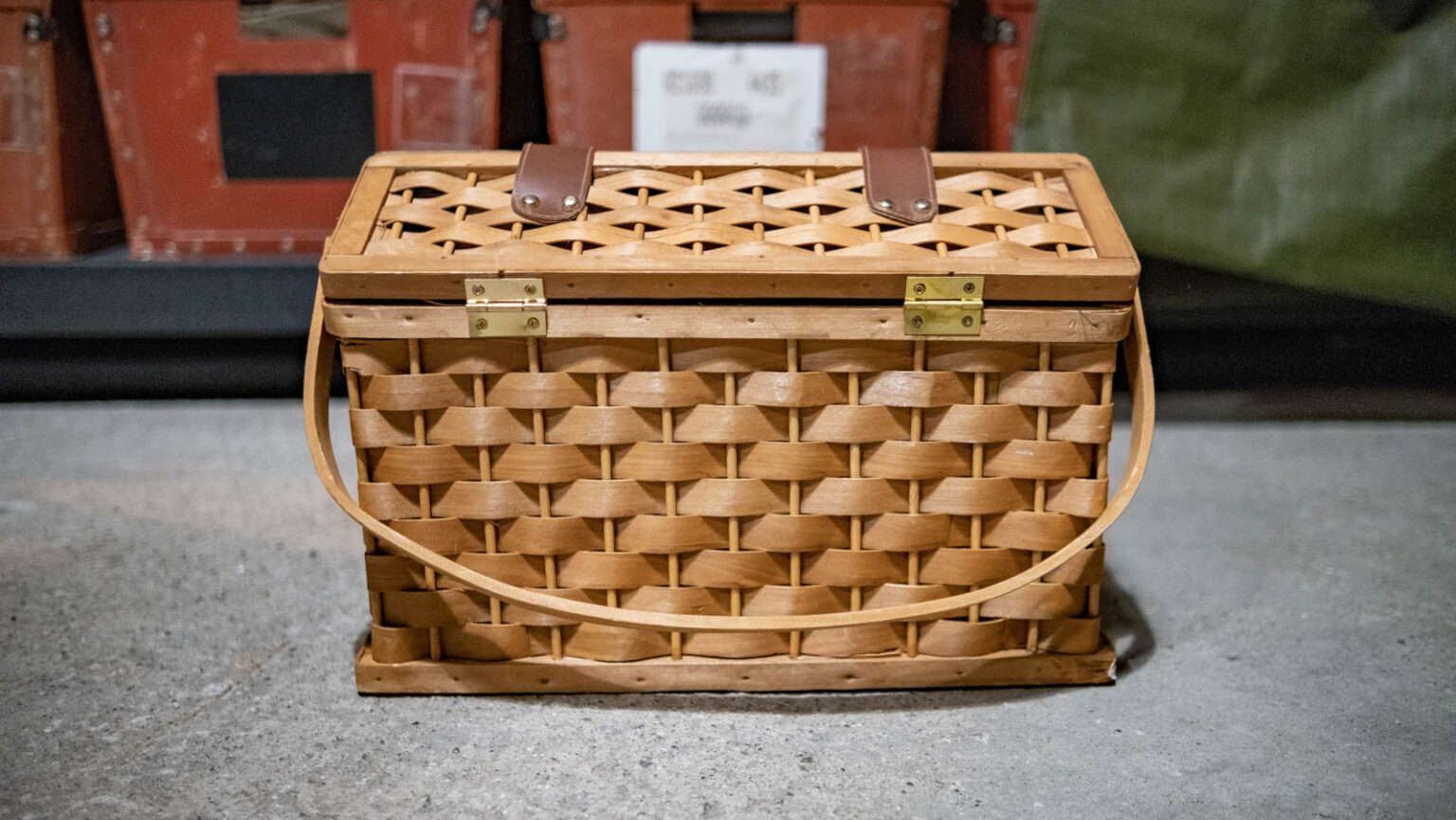 SOLD OUT！ヴィンテージ ピクニックバスケット カトラリーセット / Vintage picnic basket GARAMP（ガランプ）