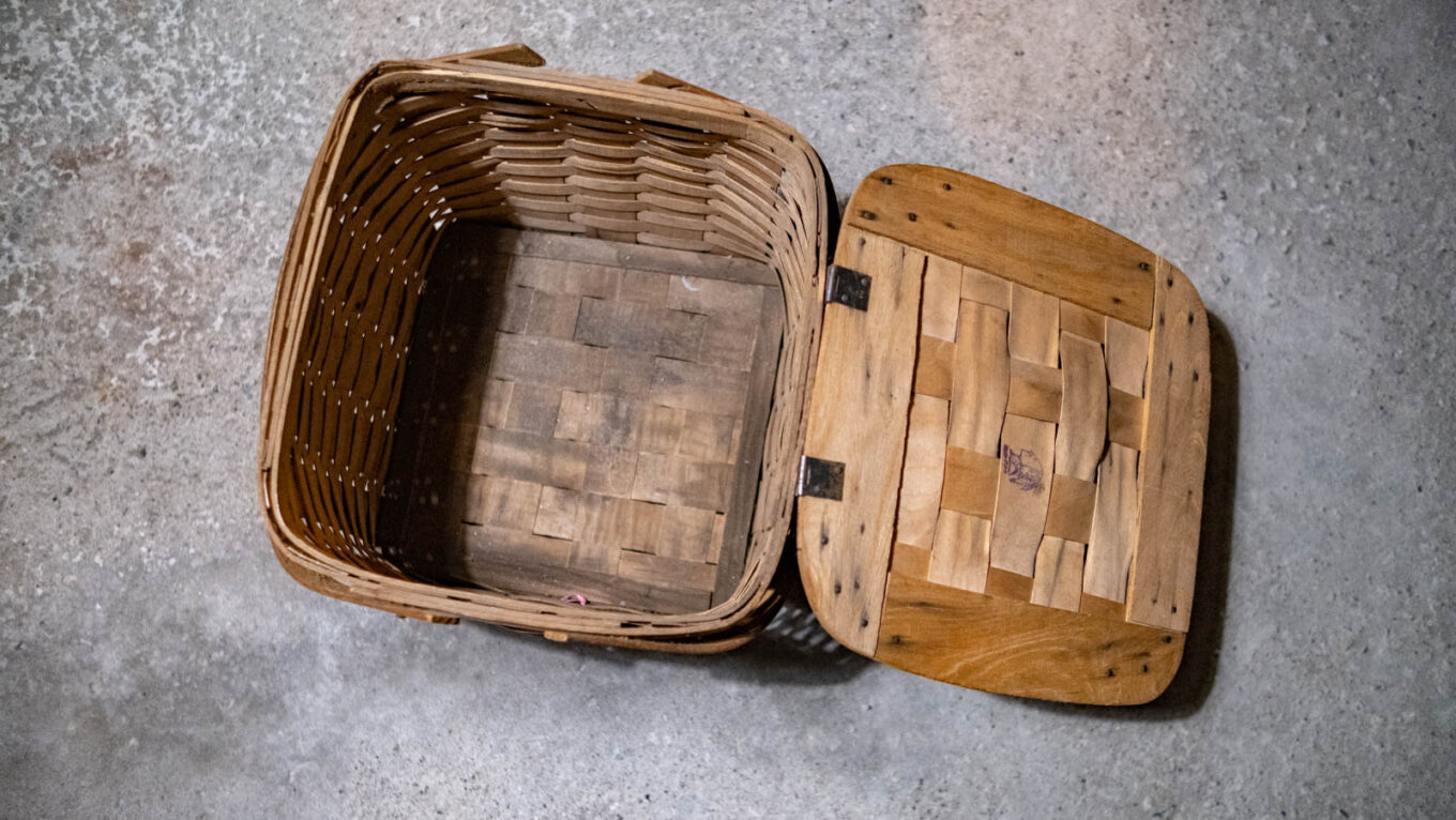 SOLD OUT！ヴィンテージ ピクニックバスケット レッドマン ナチュラル / Redman picnic basket natural